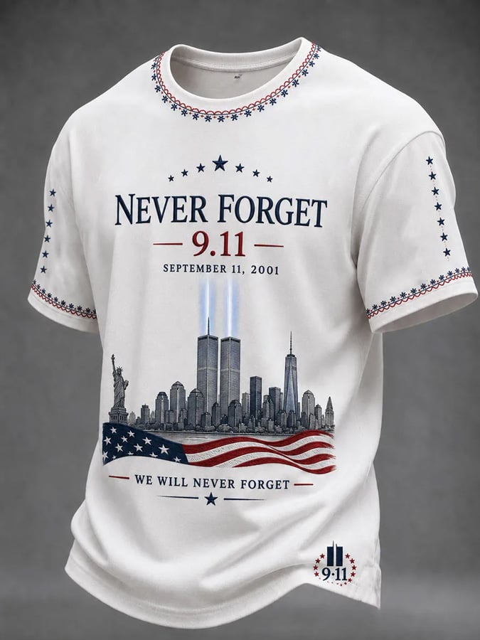 Men's 9.11 Never Forget Printed T-shirt